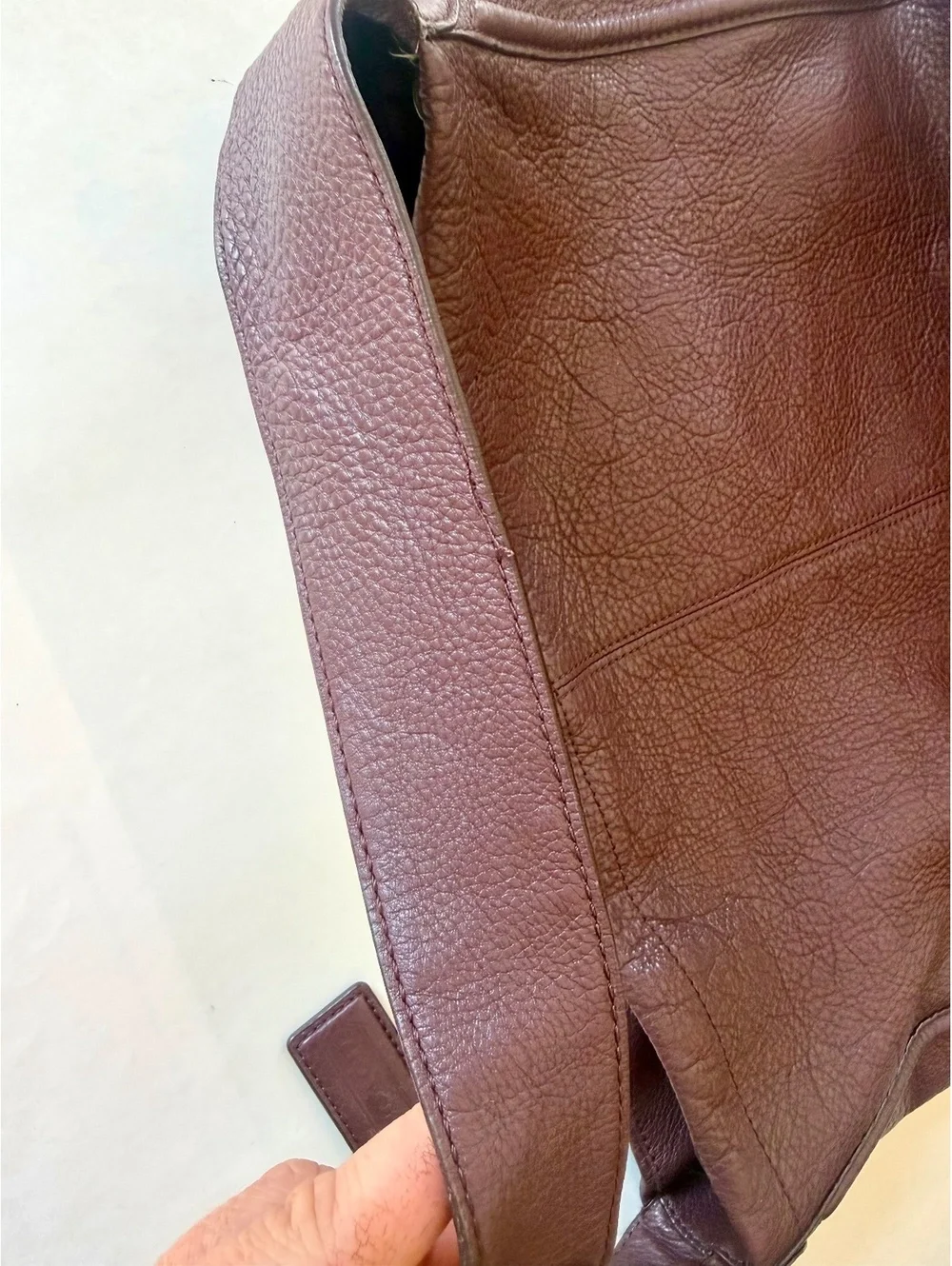 Coach Avery Pebble Leather Hobo Shoulder Bag F23309 Oxblood Brown
